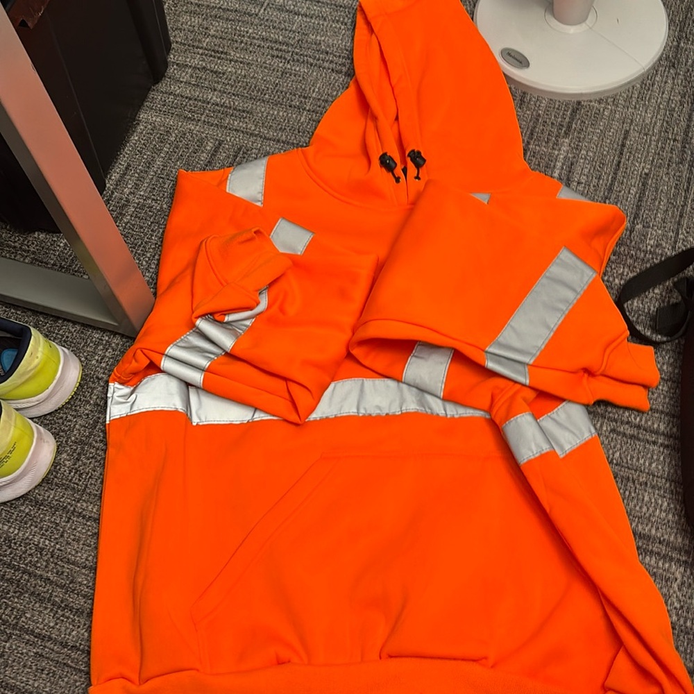 ERB Safety Orange elective Safety Hoodie Size 4XL